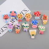 Mini Resin Bouquet Artificial Flower for DIY Scrapbooking & Jewelry Making