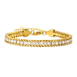 CZ Tennis Bracelet for Women, Cubic Zirconia Chain Bangle