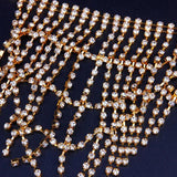 Stonefans Rhinestone Thong Body Chain Tassel Waist Crystal Underwear