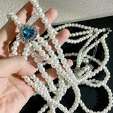 Sexy Pearl Beaded Body Jewelry Waist Chain Women's Chest Chain