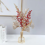 5pcs Red Christmas Artificial Berry Tree Decoration Foam DIY Year Party