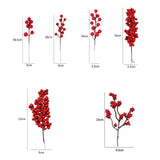 5pcs Red Christmas Artificial Berry Tree Decoration Foam DIY Year Party