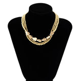 Multilayer CCB Beaded Necklace Choker for Women