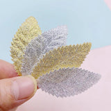 50pcs Silver Leaf Wedding Party Decor DIY Garland Wreath Accessories