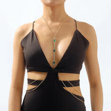 Snake Cross Chest Belly Body Chain for Women