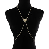 Snake Cross Chest Belly Body Chain for Women