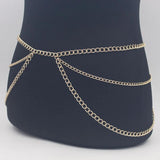 Sexy Aluminum Chain Waist Chain Women Bikini Beach Body Jewellery Belt Chain