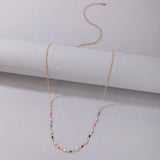 Tocona Colorful Beaded Waist Chain Eyes Hollow Body Jewelry for Women