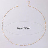 Tocona Colorful Beaded Waist Chain Eyes Hollow Body Jewelry for Women