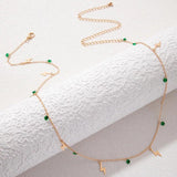 Tocona Colorful Beaded Waist Chain Eyes Hollow Body Jewelry for Women