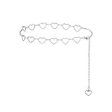 Waist Chain Jean Pocket Keychains Chain Heart Butterfly Lock Pendant