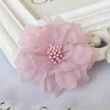 10PCS 6.5CM Chiffon Flowers DIY Hair Accessories Dress Shoes Hats