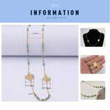 Muslim Arabic Pendant Necklace Stainless Steel Mixed Rosary Beads Long Chains