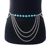 Bohemian Metal Tassel Waist Chain Body Chain Dress Accessories