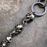 Skull Keychain Wallet Chain Gothic Biker Accessories