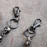 Skull Keychain Wallet Chain Gothic Biker Accessories