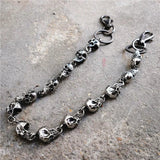 Skull Keychain Wallet Chain Gothic Biker Accessories