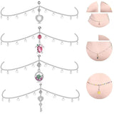 Sexy Navel Piercing with Waist Chain Drop Pendant