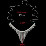 StoneFans Rhinestone Thong Underwear Panties Body Chain Jewelry