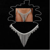 StoneFans Rhinestone Thong Underwear Panties Body Chain Jewelry