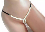 Sexy Bikini Underwear Pearl Chain Necklace Club Jewelry