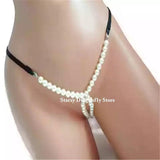 Sexy Bikini Underwear Pearl Chain Necklace Club Jewelry