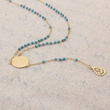 N314 Stainless Steel Muslim Arabic Pendant Necklace Rosary