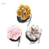 Fabric Floral Necklace Cloth Flower Waist Chain Adjustabl...