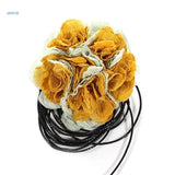Fabric Floral Necklace Cloth Flower Waist Chain Adjustabl...
