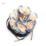 Fabric Floral Necklace Cloth Flower Waist Chain Adjustabl...