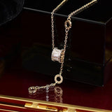 Korea Jewelry Zircon Waist Pendant Necklace Sexy Clavicle Accessory