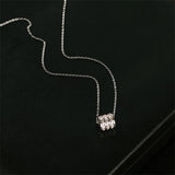 Titanium Waist Zircon Pendant Necklace