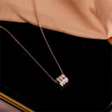 Titanium Waist Zircon Pendant Necklace