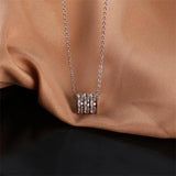 Titanium Waist Zircon Pendant Necklace