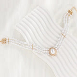 Vintage Pearl Choker Necklace for Women