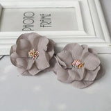 10Pcs Fabric Cored Camellia Flower Headband DIY Accessories
