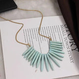 Pine Pendant Short Chain Necklace for Women XL0519