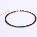 Bling CZ Choker Tennis Chain Necklace Women Jewelry