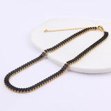 Bling CZ Choker Tennis Chain Necklace Women Jewelry