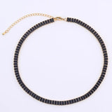 Bling CZ Choker Tennis Chain Necklace Women Jewelry