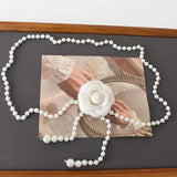 Camellia Waist Chain Small Fragrant Flowers Pearl Belt Decorative Skirt Sweater