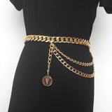 Multi-layer Waist Chain Hip Hop Tassels Pants Belt Chain