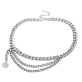Multi-layer Waist Chain Hip Hop Tassels Pants Belt Chain