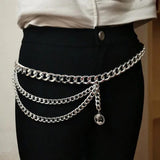 Multi-layer Waist Chain Hip Hop Tassels Pants Belt Chain