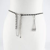 Metal Chain Belt for Women Bag Pendant Waist Chain Female Dress Jeans Decorative