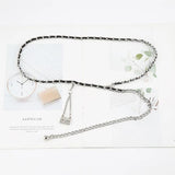 Metal Chain Belt for Women Bag Pendant Waist Chain Female Dress Jeans Decorative