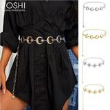 Harajuku Punk Moon Star Metal Belt Chains Vintage High Waist Chain Waist Belts