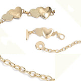 Silver Heart Waist Chain Belt for Dress Fringes