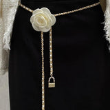 Flower Weaving Waist Chain Women's Belt