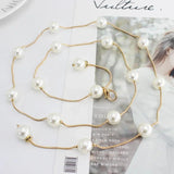 Women's Pearl Belt Slim Waist Chain Dress Accessories